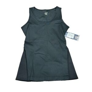 NWT Tommie Copper Women's Black Stretch Lower Back Support Tank Top Size‎ Medium